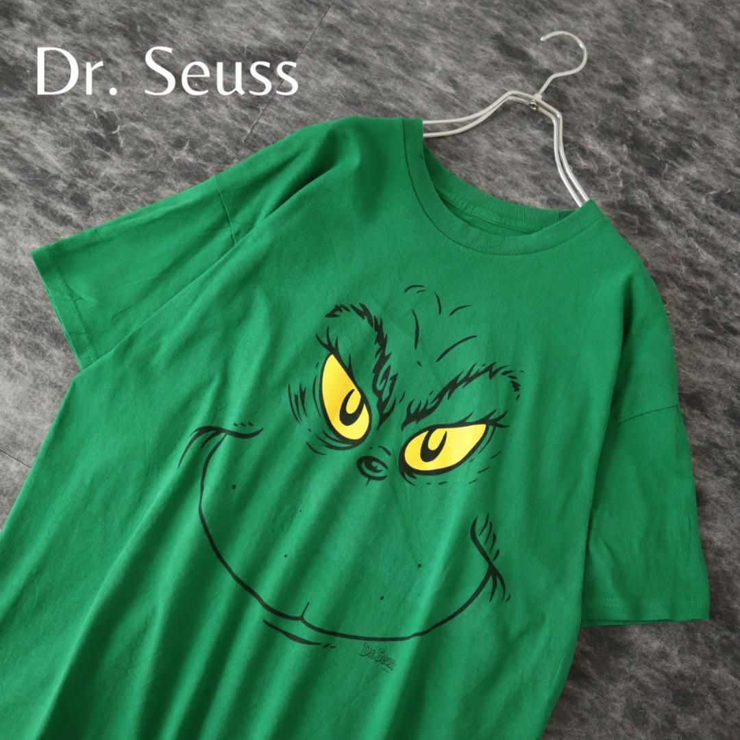 【Dr.Seuss】GRINCH グリンチ フェイス プリント Tシャツ XL