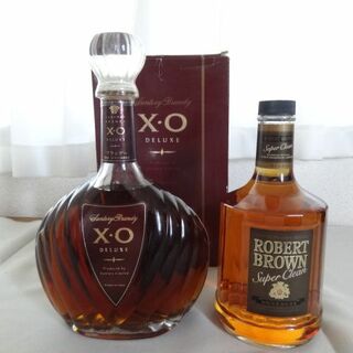 ●２本組 古酒 SUNTORY ブランデー XO ＆ キリン ロバートブラウン●(ブランデー)
