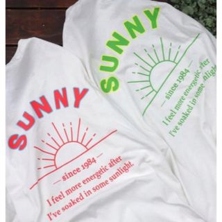 シマムラ(しまむら)のしまむら nozomi Tシャツ　sunny トップス　M(Tシャツ(半袖/袖なし))