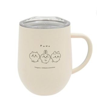 チイカワ(ちいかわ)の新品 ちいかわ 蓋付きステンレスマグ PUN!×3 ハチワレ うさぎ(キャラクターグッズ)