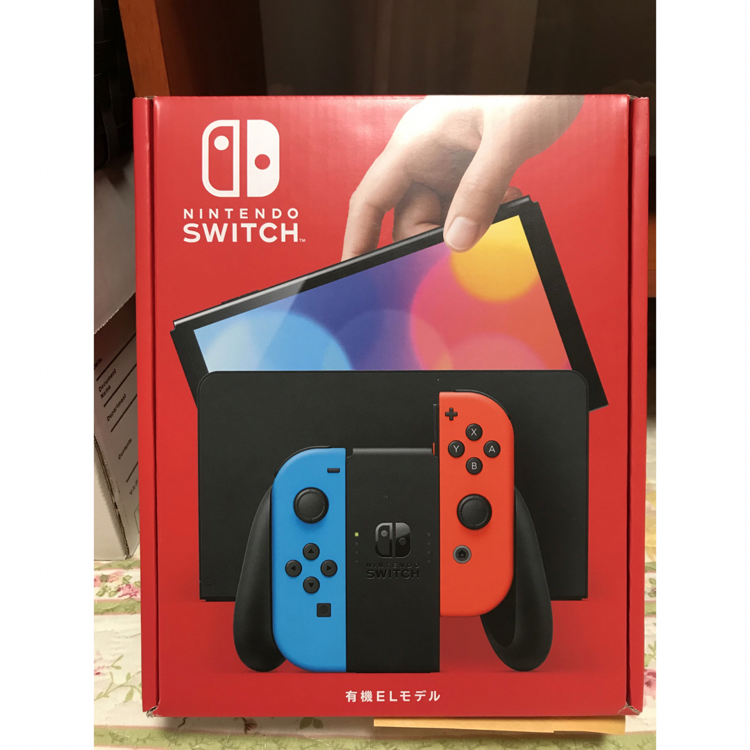 NintendoSwitch任天堂 Nintendo Switch 有機ELブルーレッド 店舗印有