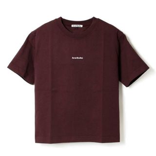 【新品未使用】 Acne Studios アクネ ストゥディオズ Tシャツ 半袖 カットソー ロゴ クルーネック FN-WN-TSHI000196 AL0135 【XS/AUBERGINE PURPLE】