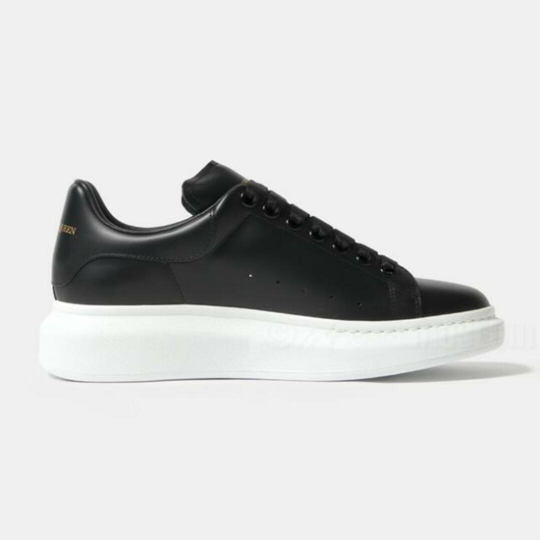 【新品未使用】 ALEXANDER McQUEEN アレキサンダー マックイーン OVERSIZED SNEAKER オーバーサイズドスニーカー シューズ レザー 553680WHGP5 【41H（約27.5cm）/BLACK/BLACK】