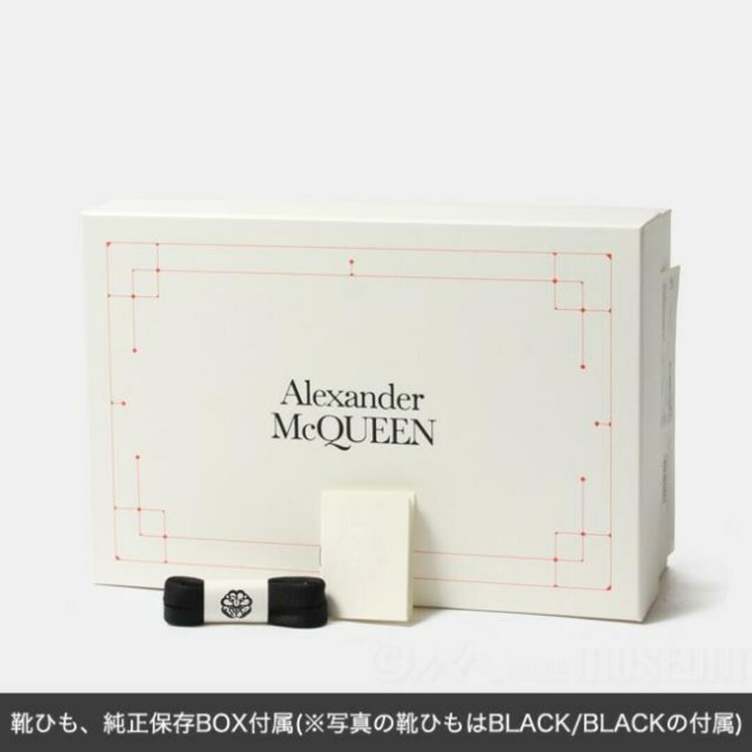 【新品未使用】 ALEXANDER McQUEEN アレキサンダー マックイーン OVERSIZED SNEAKER オーバーサイズドスニーカー シューズ レザー 553680WHGP5 【42H（約28.5cm）/BLACK/WHITE】