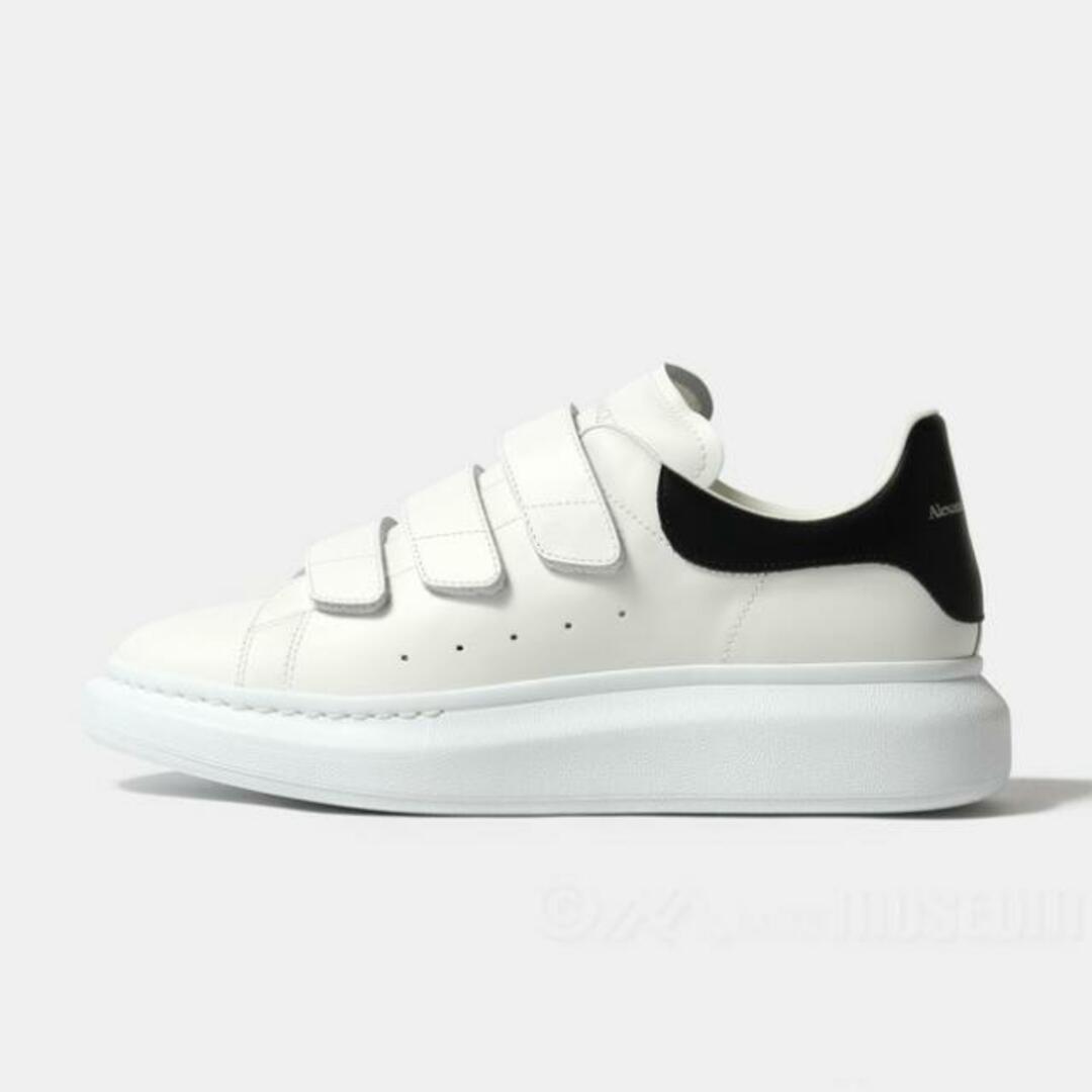 【新品未使用】 ALEXANDER McQUEEN アレキサンダー マックイーン SNEAKE LEATH S.RUBB. スニーカー シューズ レザー 705067WHGP5 【42(約27cm)/WHITE/BLACK】