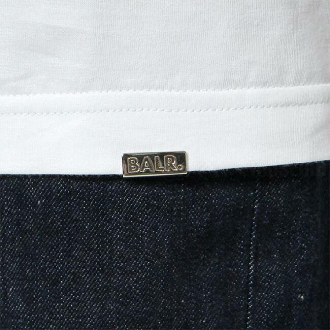 【新品未使用】 BALR. ボーラー Tシャツ 半袖 カットソー コットン BRIGHT WHITE B11121022 【XLサイズ/BRIGHT WHITE】