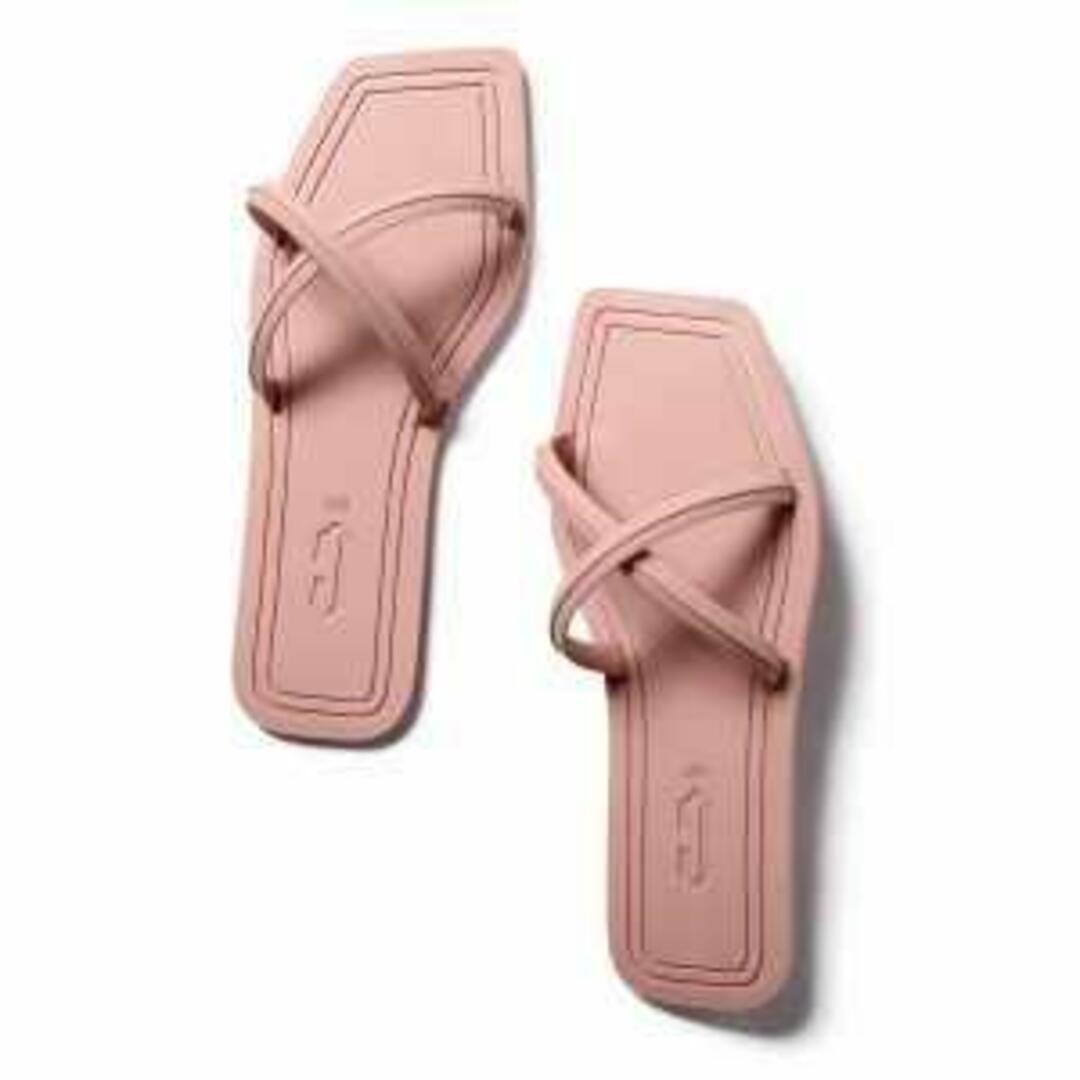 【新品未使用】 カルロッタレイ CARLOTHA RAY サンダル CROSS FLIP FLOP 天然ゴム CT34001G 【サイズ39/40(24.5?25.5cm)/BLUSH POUDRE】