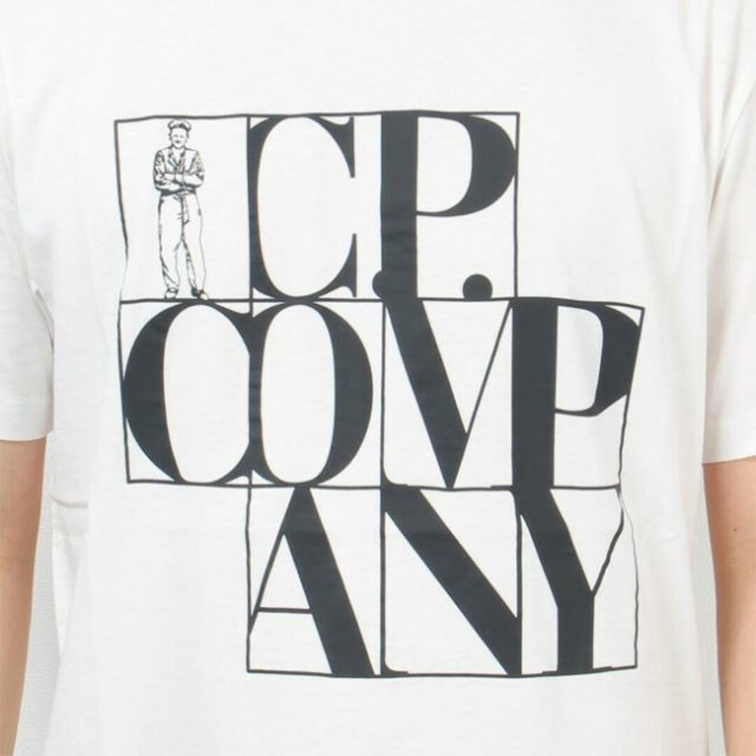 【新品未使用】 C.P.COMPANY シーピーカンパニー Tシャツ T-SHIRT コットン 半袖 10CMTS064A005100W 【Mサイズ/GAUZE WHITE】