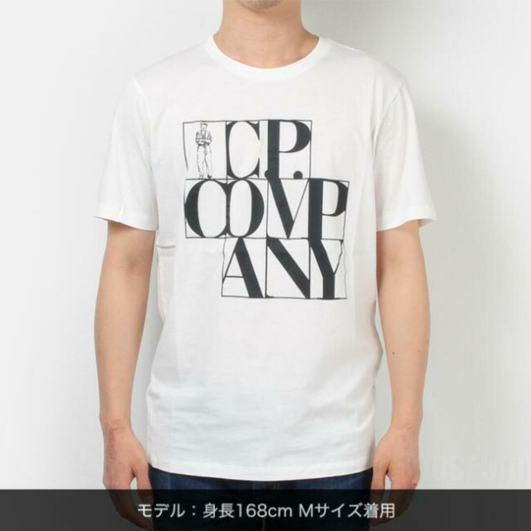 【新品未使用】 C.P.COMPANY シーピーカンパニー Tシャツ T-SHIRT コットン 半袖 10CMTS064A005100W 【Mサイズ/GAUZE WHITE】