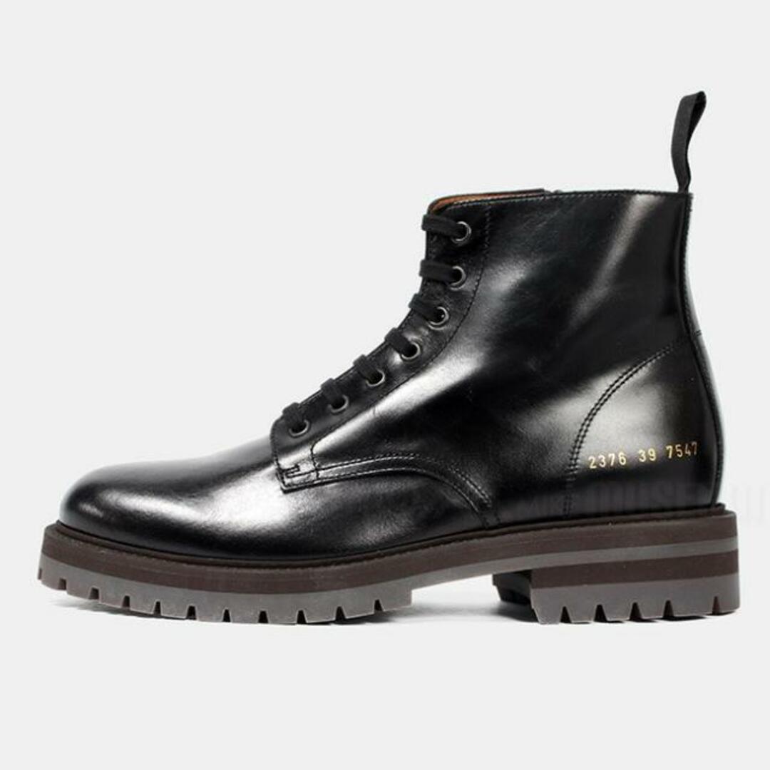 【新品未使用】 COMMON PROJECTS コモンプロジェクト コンバットブーツ レザーシューズ COMBAT BOOTS 2376 【39（約24.0cm）/BLACK】