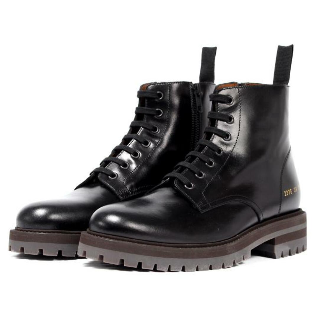 【新品未使用】 COMMON PROJECTS コモンプロジェクト コンバットブーツ レザーシューズ COMBAT BOOTS 2376 【42（約27.0cm）/BLACK】