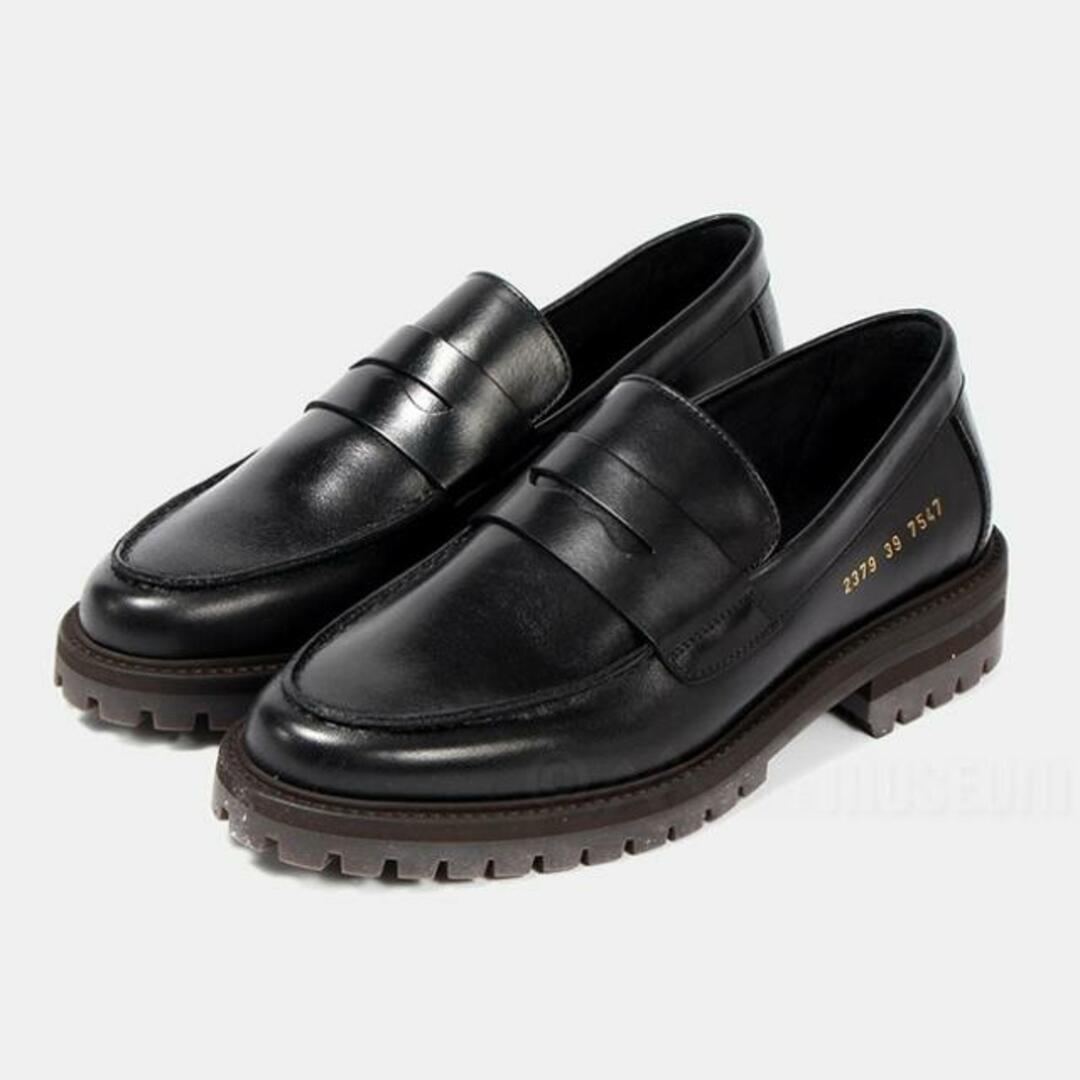 【新品未使用】 COMMON PROJECTS コモンプロジェクト ローファー 革靴 レザーシューズ LOAFER WITH LUG SOLE 2379 【39（約24.0cm）/BLACK】