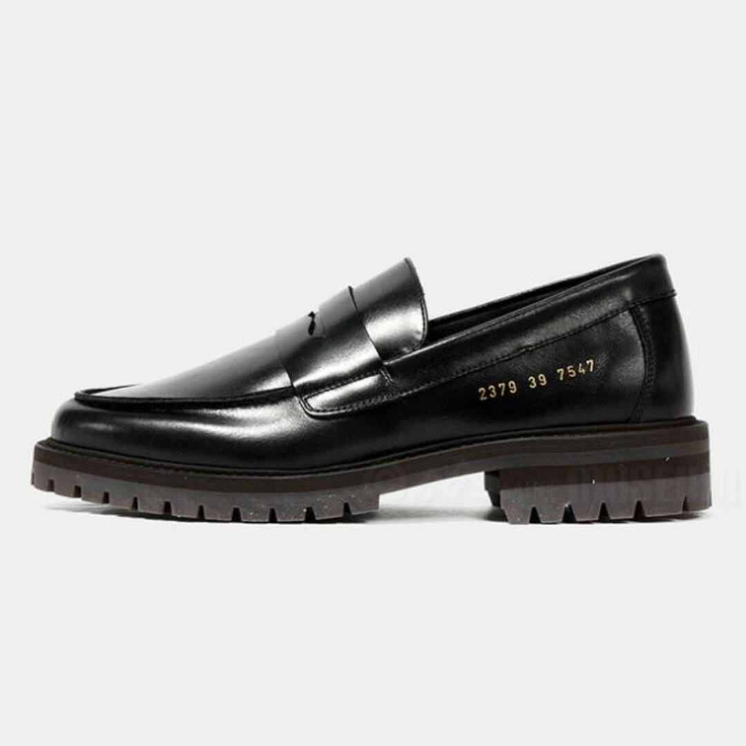 【新品未使用】 COMMON PROJECTS コモンプロジェクト ローファー 革靴 レザーシューズ LOAFER WITH LUG SOLE 2379 【39（約24.0cm）/BLACK】