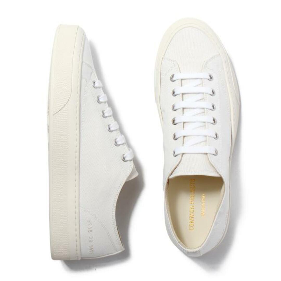 【新品未使用】 COMMON PROJECTS コモンプロジェクト スニーカー 靴 TOURNAMENT LOW CLASSIC IN CANVAS 日本未上陸 海外限定 5219 【40（約25.0cm）/WHITE】