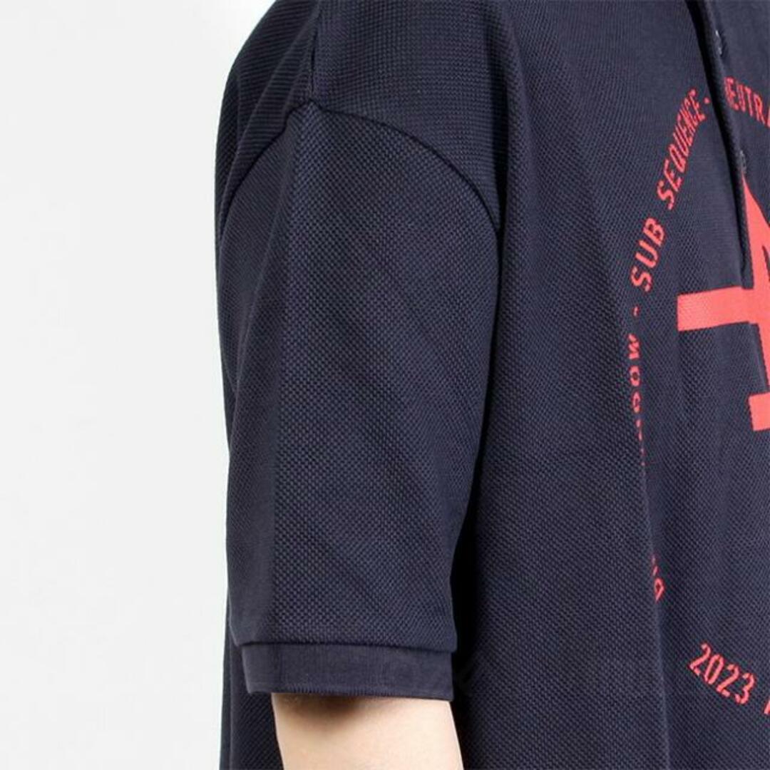 FRED PERRY(フレッドペリー)の【新品未使用】 FRED PERRY×RAF SIMONS フレッドペリー＆ラフシモンズ ポロシャツ Raf Simons Oversized Printed Polo Shirt ラフシモンズオーバーサイズドプリンテッドポロシャツ オーバーサイズ 半袖 コットン SM4203 【XSサイズ/NAVY BLUE】 メンズのトップス(ポロシャツ)の商品写真