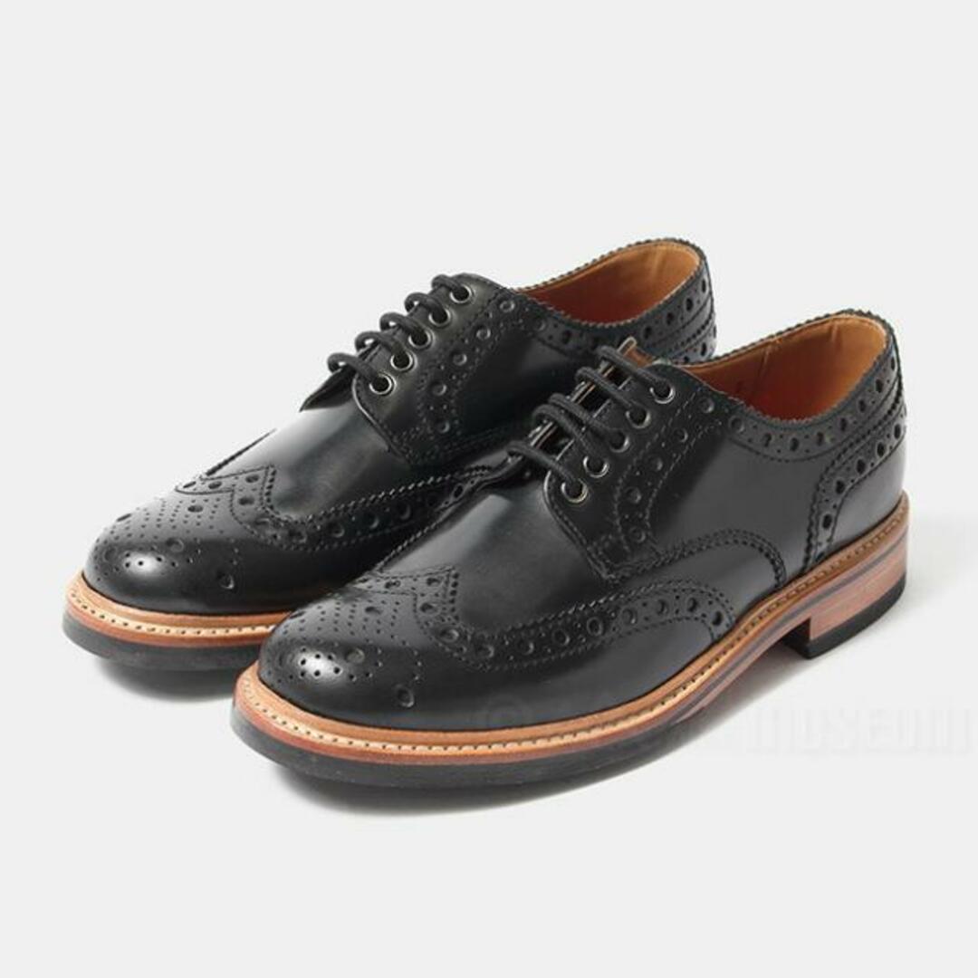 カラーBLACKCALF【新品未使用】 GRENSON グレンソン 革靴 レザーシューズ 紳士靴 ビジネスシューズ ARCHIE ウイングチップ 113685 【8：約26.5cm/BLACK CALF】