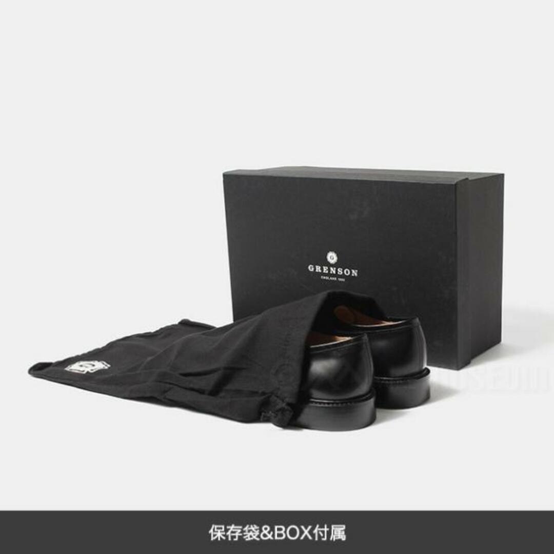 【新品未使用】 GRENSON グレンソン 革靴 レザーシューズ 紳士靴 ビジネスシューズ CAMDEN プレーントゥ 113880 【8：約26.5cm/BLACK BOOKBINDER】