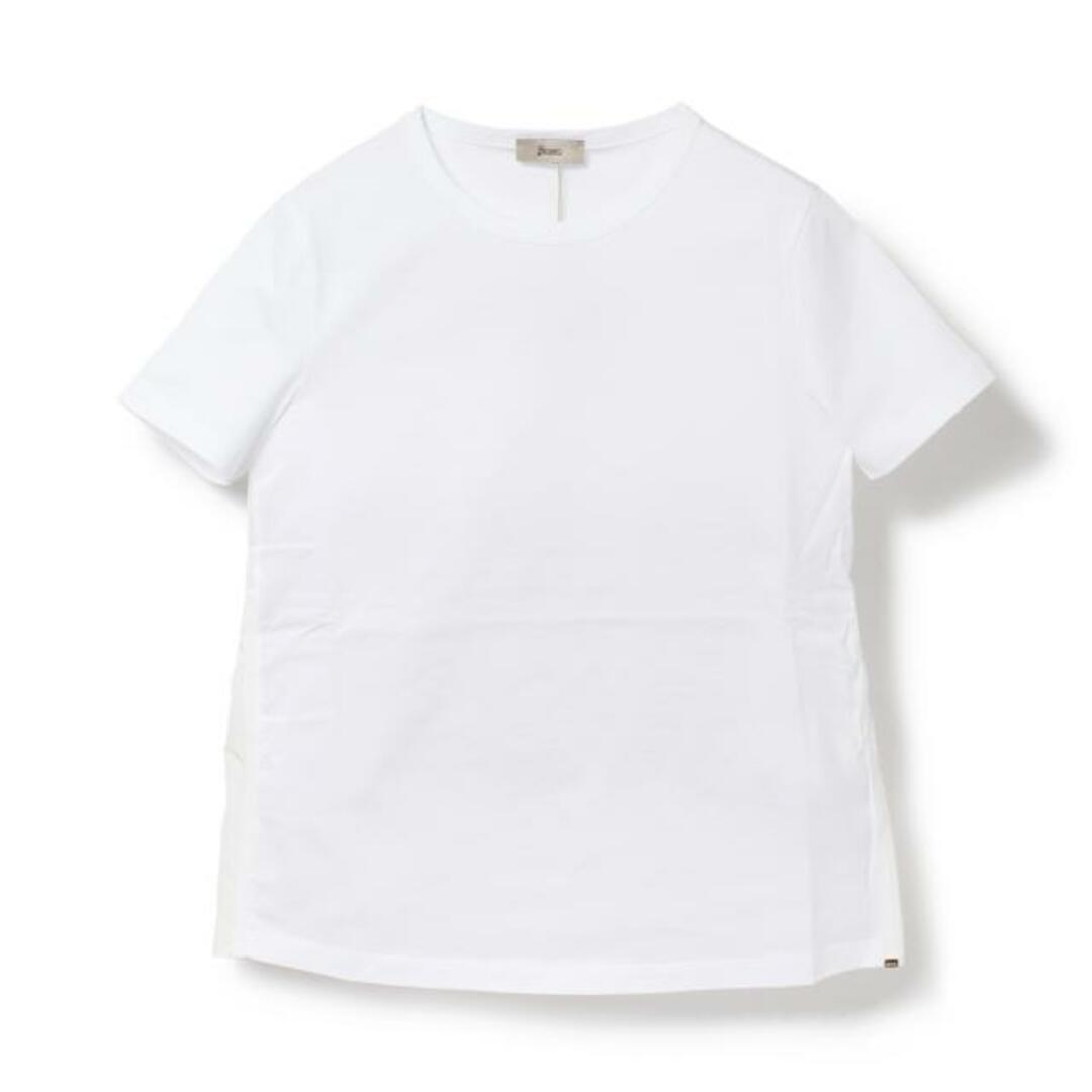 【新品未使用】 HERNO ヘルノ Tシャツ CHIC COTTON JERSEY & NEW TECHNO JG000176D52006 【サイズ38/WHITE】