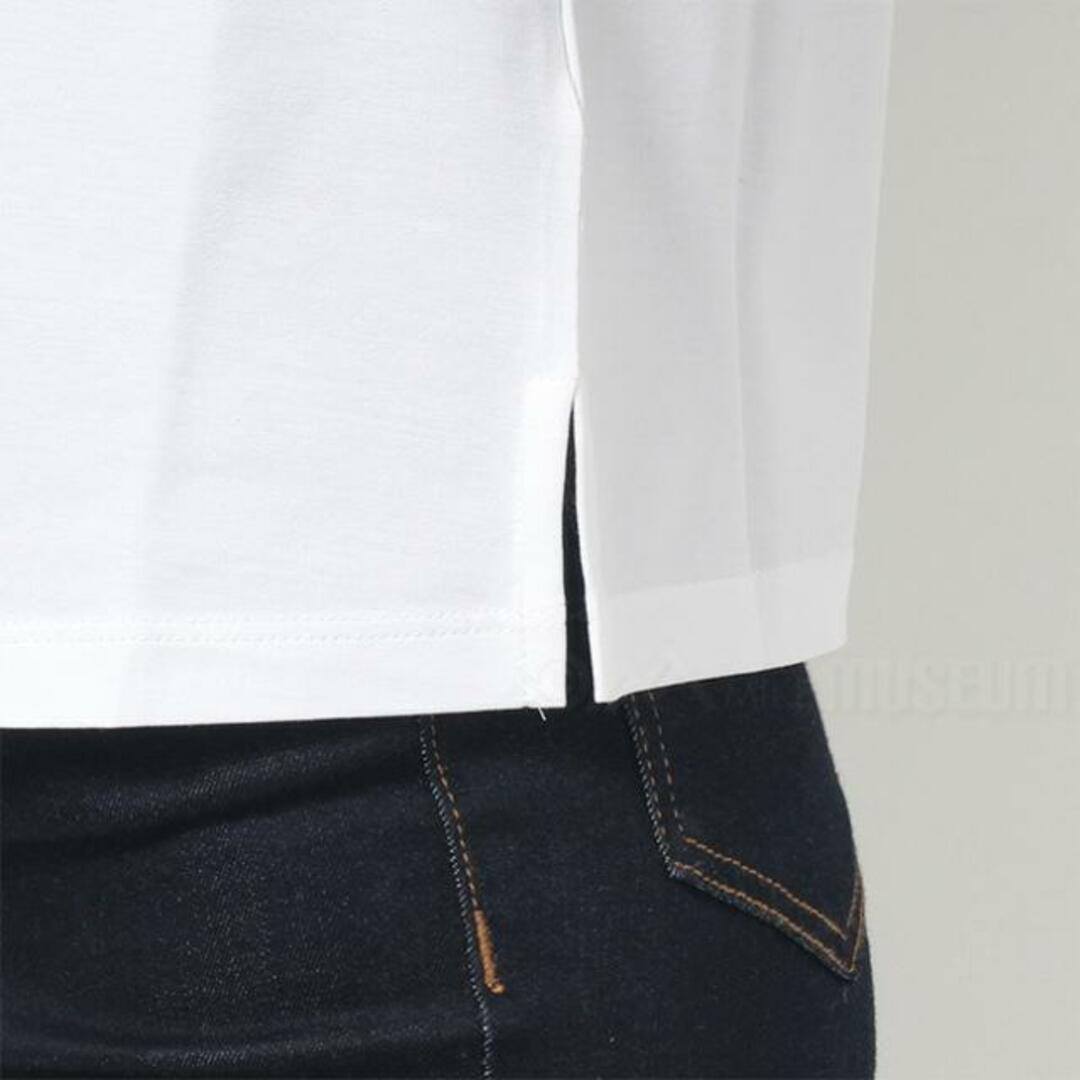 【新品未使用】 HERNO ヘルノ Tシャツ カットソー トップス スカーフ BUBBLE SUPERFINE COTTON STRETCH JG000185D52003 【サイズ40/WHITE】