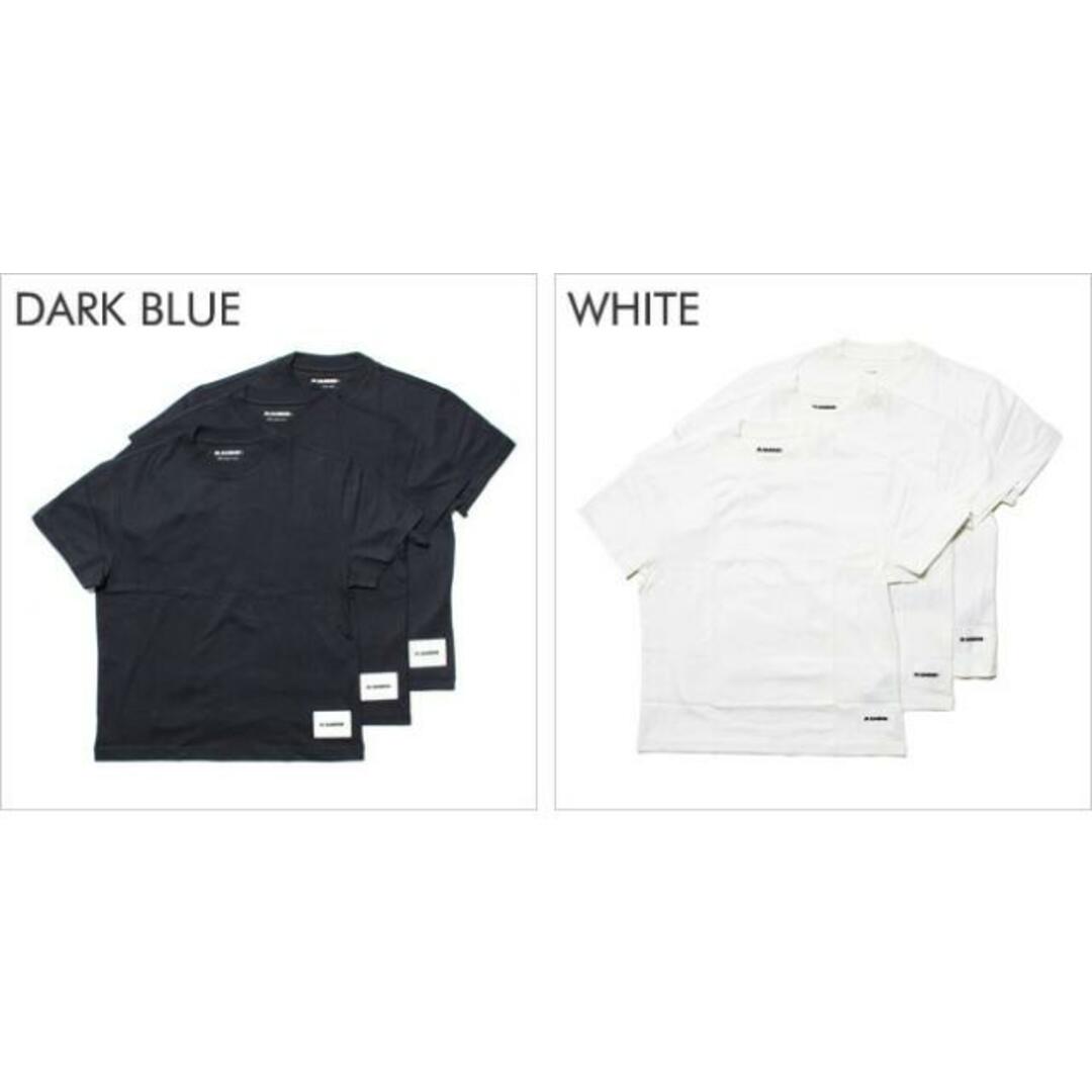 Jil Sander(ジルサンダー)の【新品未使用】 JIL SANDER ジルサンダー 3-Pack T-Shirt Set Tシャツ 3枚セット 半袖 J40GC0001J45048 【Sサイズ/DARK BLUE】 レディースのトップス(Tシャツ(半袖/袖なし))の商品写真