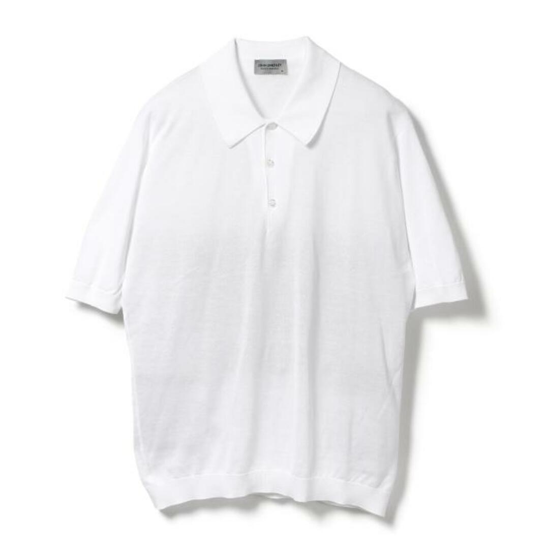 商品名ISISイシス【新品未使用】 JOHN SMEDLEY ジョンスメドレー ISIS 半袖 ニット ポロシャツ コットン 【Sサイズ/WHITE】