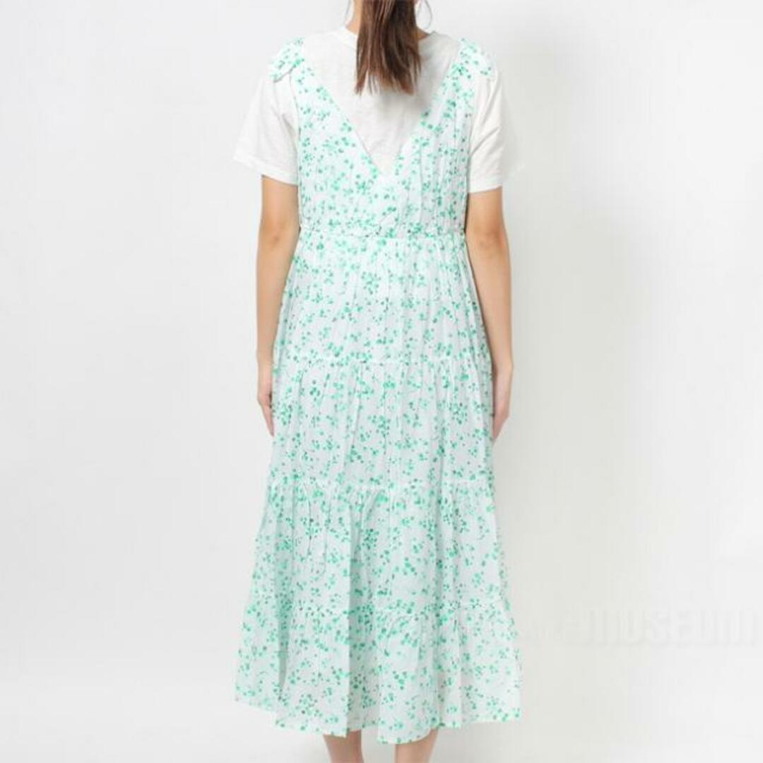 【新品未使用】 MERLETTE マーレット ワンピース ティアードワンピース フリルワンピース FLOR PRINT 135N32VP  【XSサイズ/GREEN MINI FLORAL】