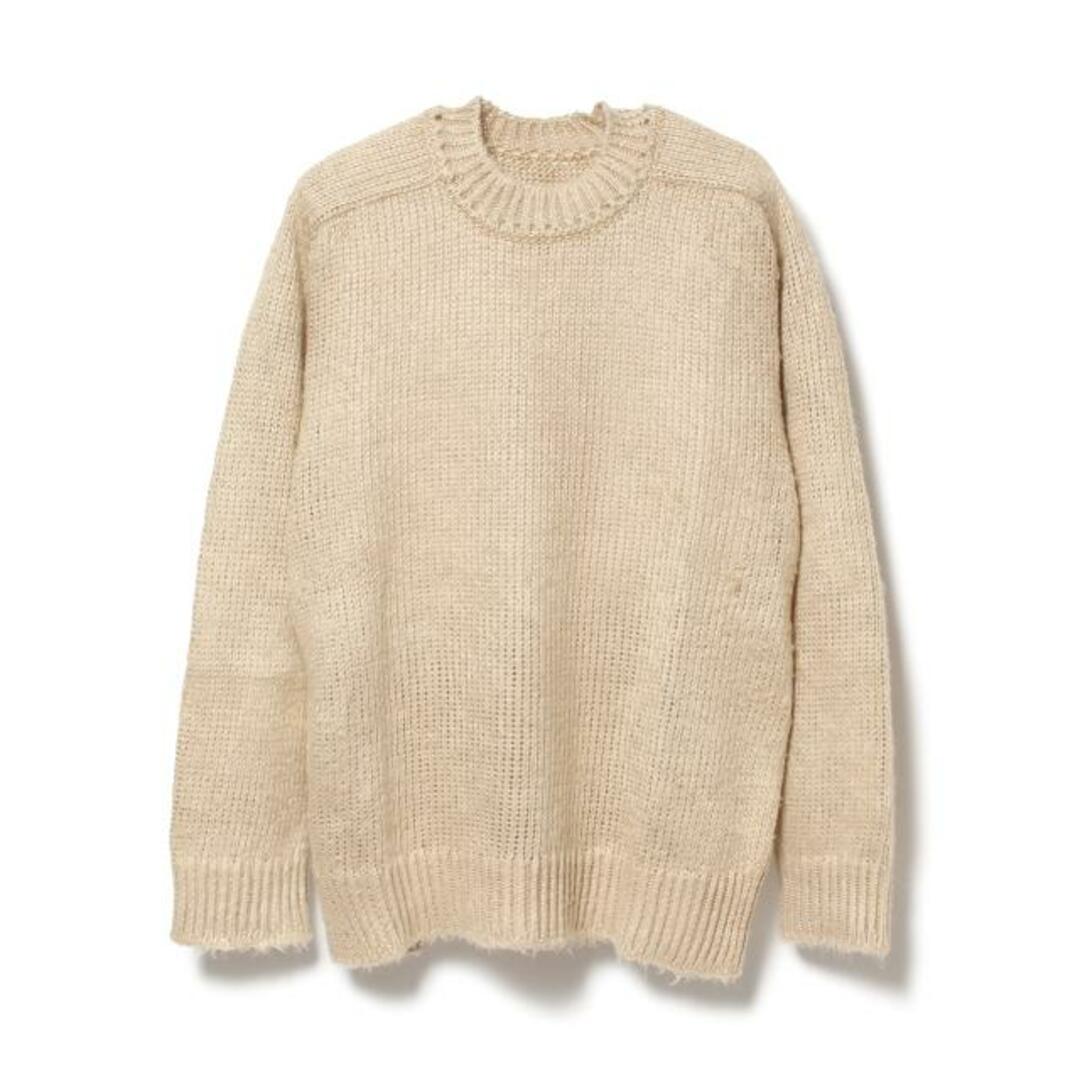 【新品未使用】 Maison Margiela メゾン マルジェラ ニット セーター Brushed linen knit sweater ブラッシュド リネンセーター 麻 S50HL0007S18203 【Sサイズ/BEIGE】cmS