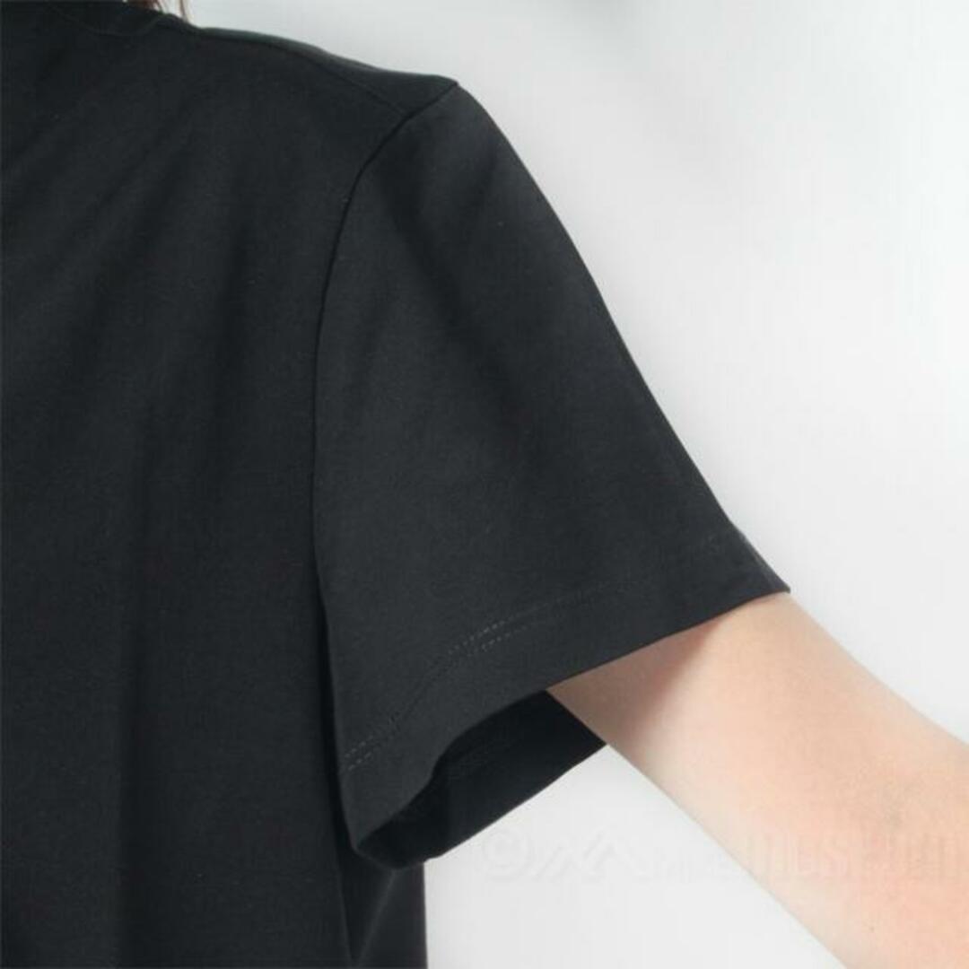 【新品未使用】 Maison Margiela メゾンマルジェラ ディストーテッド ロゴ Tシャツ REVERSED L S30GC0701S22816 【サイズ44/BLACK/WHITE EMBROIDERY】