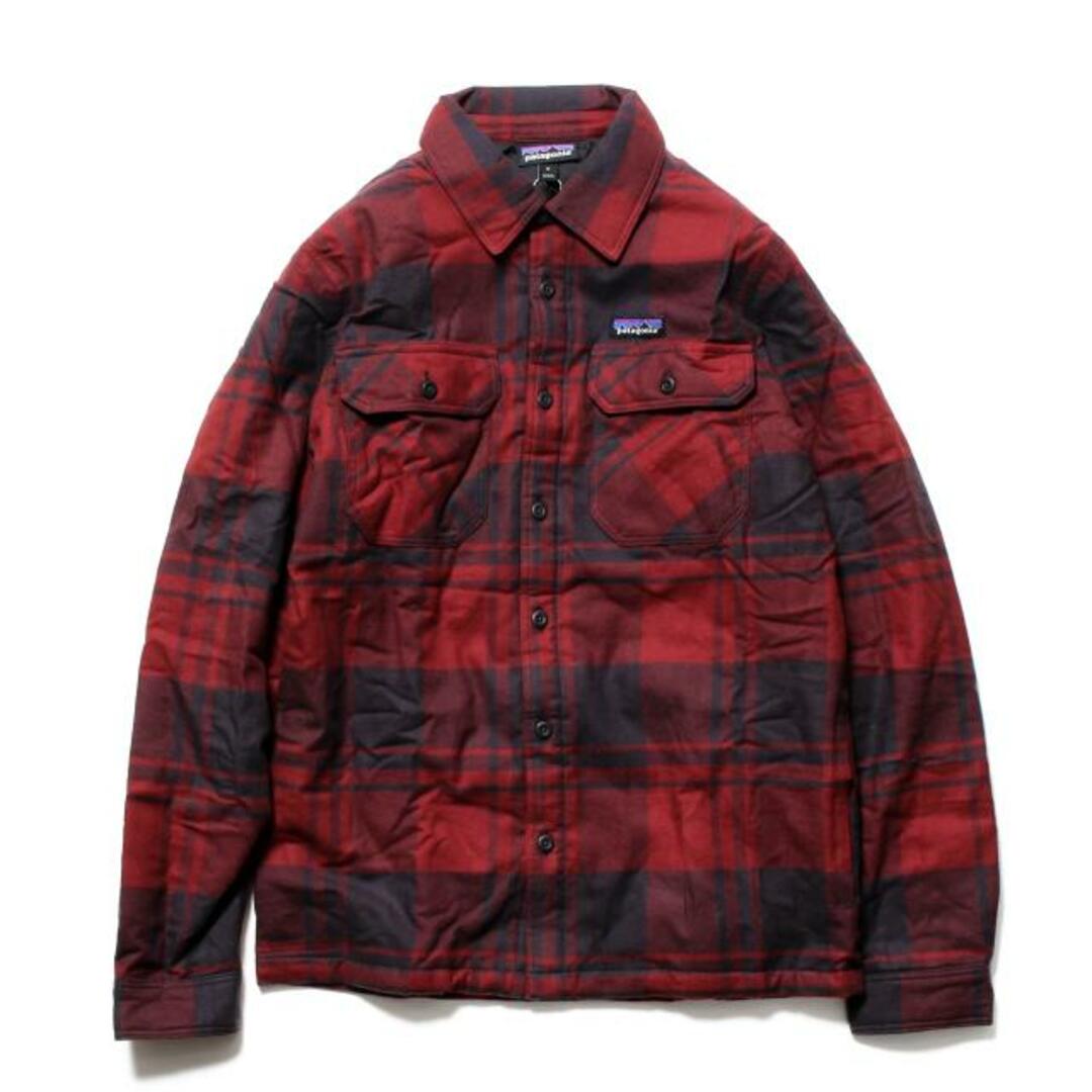 【新品未使用】 patagonia パタゴニア 中綿ジャケット フランネルシャツ MENS INSULATED ORGANIC COTTON MIDWEIGHT FJORD FLANNEL SHIRT 20385 【Mサイズ/LIVE OAK/SEQUOIA RED】