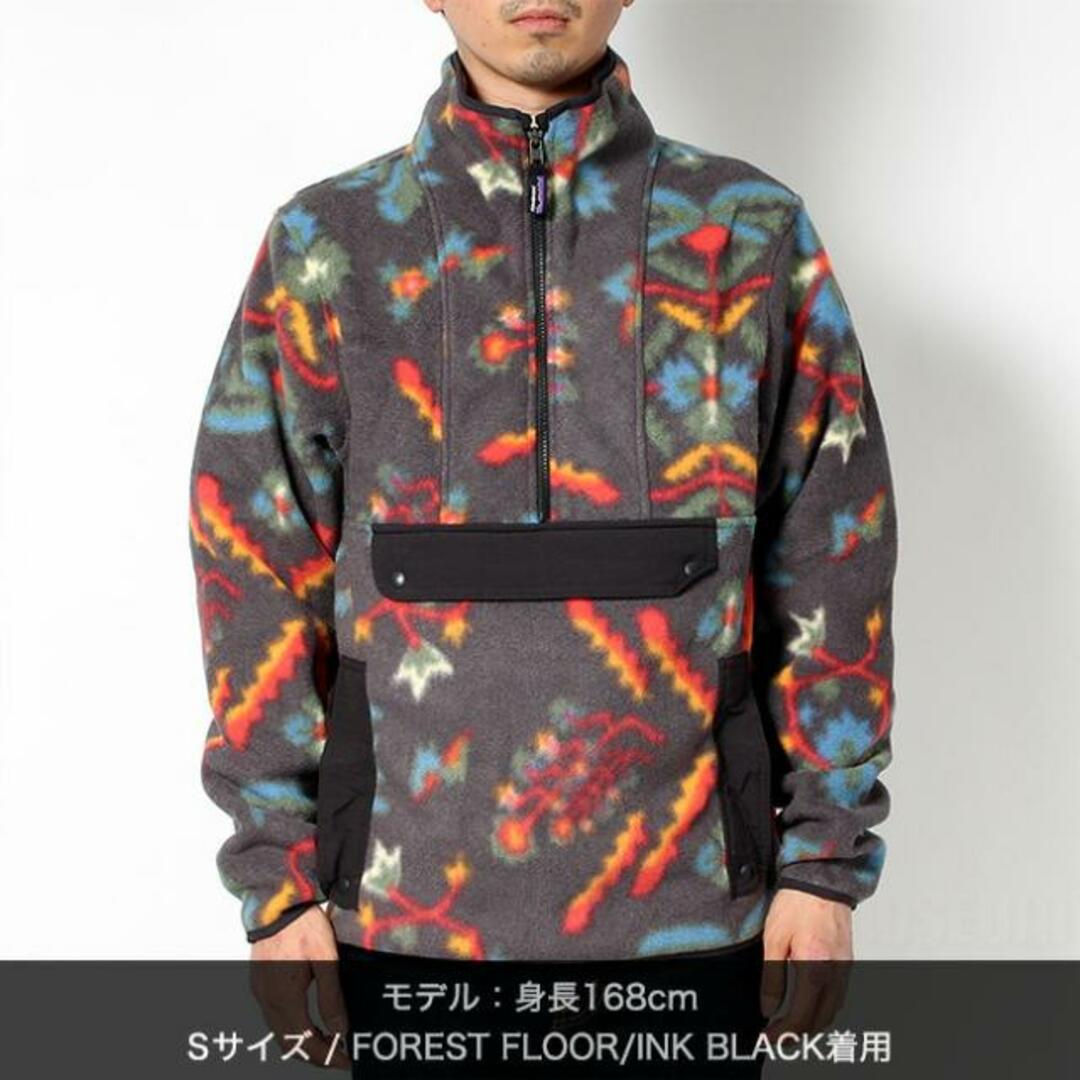 【新品未使用】 パタゴニア patagonia フリース プルオーバー シンチラ アノラック SYNCHILLA ANORAK NESM 紺 22980 【Sサイズ/FOREST FLOOR/INK BLACK】