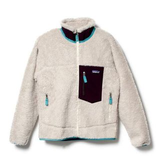 パタゴニア(patagonia)の【新品未使用】 patagonia パタゴニア フリース クラシック レトロX ジャケット Classic Retro-X Jacket ボアジャケット 23056 【Lサイズ/NATURAL W/OBSIDIAN PLUM】(ダッフルコート)