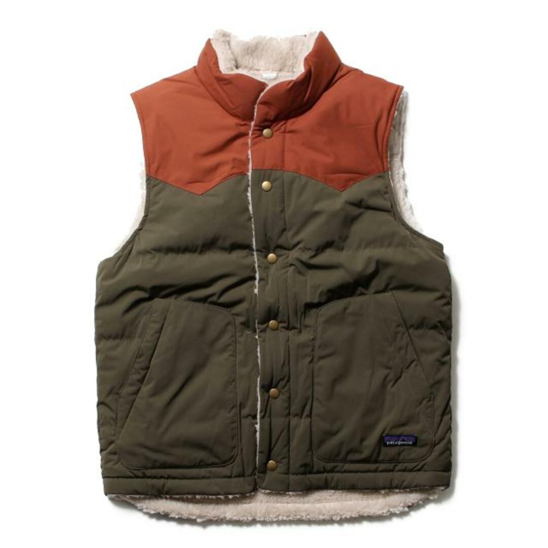 【新品未使用】 patagonia パタゴニア リバーシブル ビビー ダウンベスト MENS REVERSIBLE BIVY DOWN VEST 裏ボア 27588 【Lサイズ/BASIN GREEN】