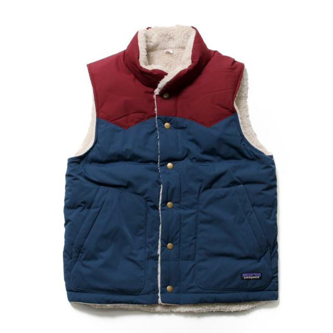 【新品未使用】 patagonia パタゴニア リバーシブル ビビー ダウンベスト MENS REVERSIBLE BIVY DOWN VEST 裏ボア 27588 【Lサイズ/TIDEPOOL BLUE】