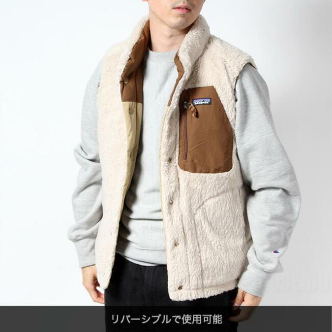 【新品未使用】 patagonia パタゴニア リバーシブル ビビー ダウンベスト MENS REVERSIBLE BIVY DOWN VEST 裏ボア 27588 【Sサイズ/OAR TAN】