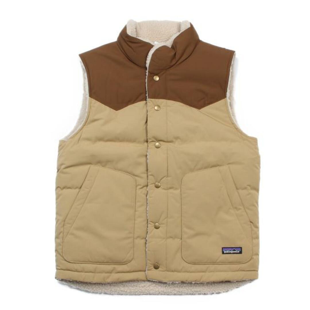 【新品未使用】 patagonia パタゴニア リバーシブル ビビー ダウンベスト MENS REVERSIBLE BIVY DOWN VEST 裏ボア 27588 【XSサイズ/CLASSIC TAN】