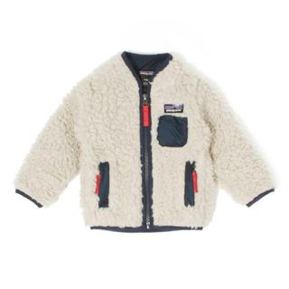 パタゴニア(patagonia)の【新品未使用】 patagonia パタゴニア ベビー キッズ ジャケット 防寒 高機能 BABY RETRO-X JKT 61025 【6M（約6ヵ月）/NATURAL W/NEWNAVY】(ジャケット/上着)