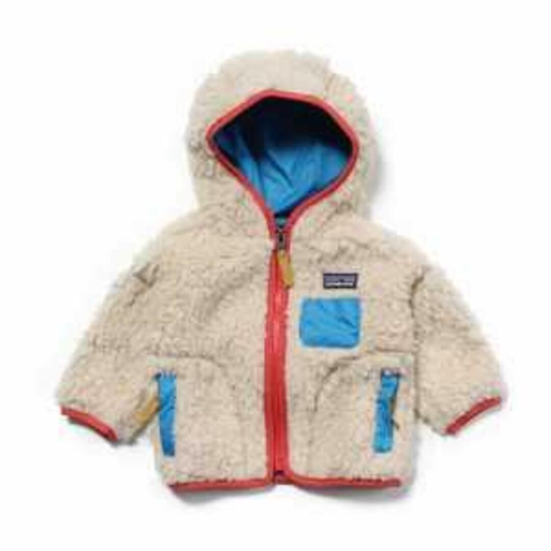 【新品未使用】 Patagonia パタゴニア ベビー キッズ ジャケット フーディー 防寒 高機能 BABY RETRO-X HOODY 61400 【12M（約12ヵ月）/DARK NATURAL W/ANACAPA BLUE】