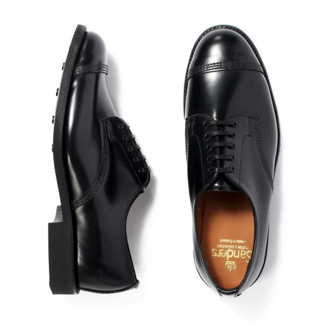 【新品未使用】 SANDERS サンダース 革靴 ドレスシューズ レザーシューズ MILITARY DERBY SHOE ビジネス 1128 【UK8(27.0cm)/BLACK】