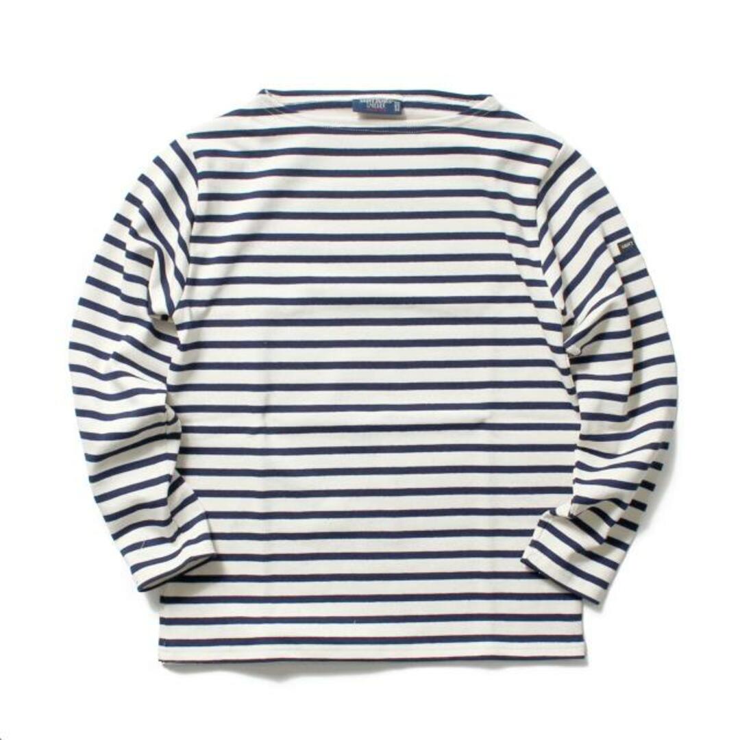 【新品未使用】 セントジェームス SAINT JAMES Tシャツ カットソー 長袖 GUILDO R A コットン 2501 【サイズ0/ECRU/MARINE】並行輸入品