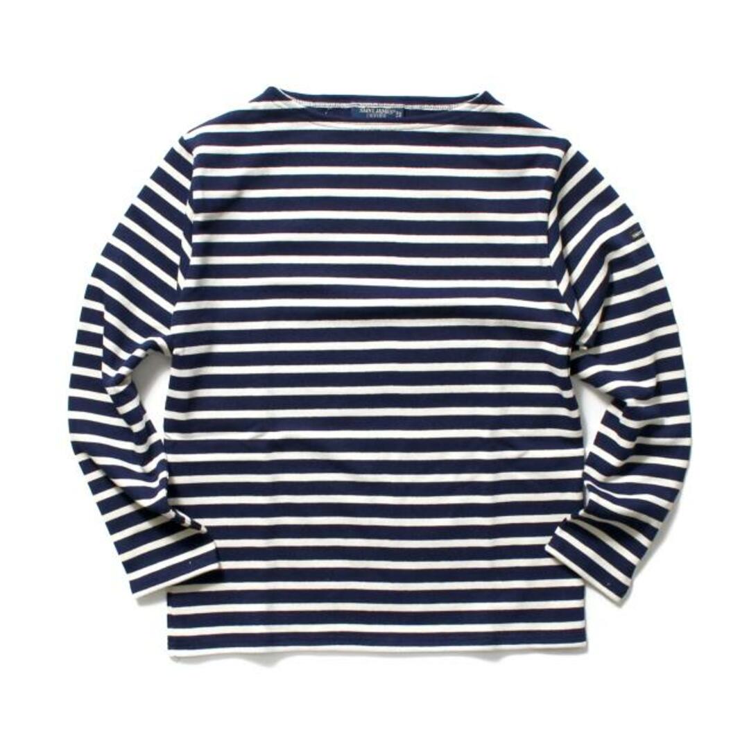 【新品未使用】 セントジェームス SAINT JAMES Tシャツ カットソー 長袖 GUILDO R A コットン 2501 【サイズ2/MARINE/ECRU】並行輸入品