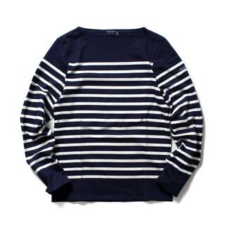 セントジェームス(SAINT JAMES)の【新品未使用】 セントジェームス SAINT JAMES Tシャツ カットソー 長袖 NAVAL コットン 2691 【Sサイズ/MARINE/NEIGE】(Tシャツ/カットソー(半袖/袖なし))