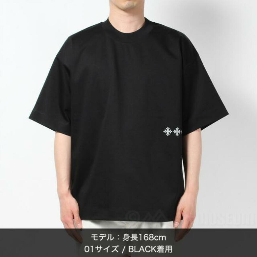 【新品未使用】 TATRAS タトラス トップス Tシャツ カットソー DALAMIA ダラミア 半袖 コットン MTLA23S8005-M 【3/BLACK】 1