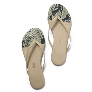 ティキーズ(TKEES)の【新品未使用】 ティキーズ TKEES サンダル ビーチサンダル レザー US9 French Tips Sandal FREN 【US6(約23.0cm)/RATTLEBONE】(ビーチサンダル)