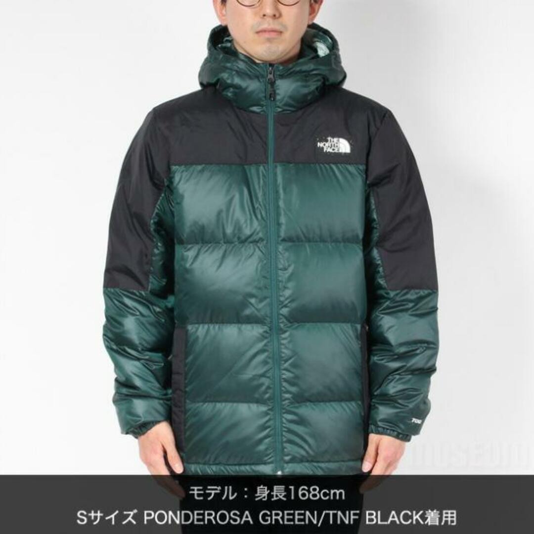 【新品未使用】 THE NORTH FACE ノースフェイス DIABLO RECYCLED DOWN HOODIE  ディアブロリサイクルダウンフーディ ダウンジャケット NF0A7ZFQ 【Lサイズ/PONDEROSA GREEN/TNF BLACK】