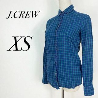 ジェイクルー(J.Crew)のJ.CREW トップス　コットンシャツ　ブラウス　長袖　ギンガムチェック　XS(シャツ/ブラウス(長袖/七分))