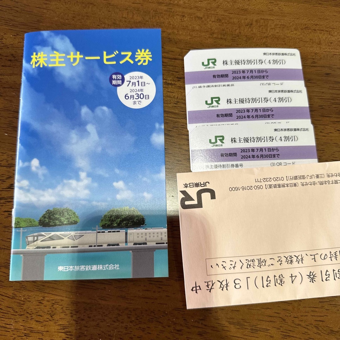 JR東日本株主優待　3枚綴その他