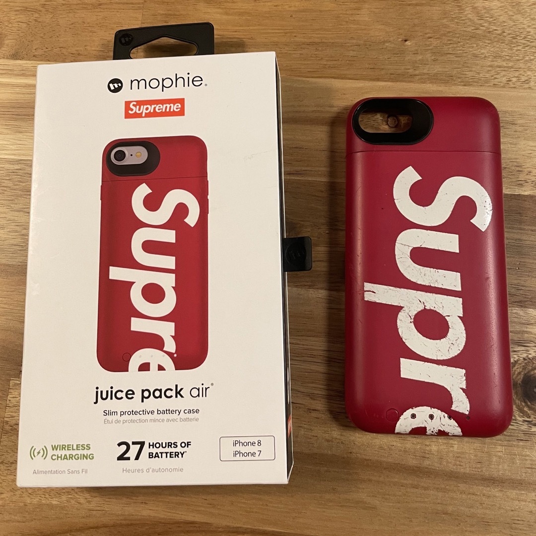 iPhoneケース supreme シュプリーム 8赤スマホアクセサリー