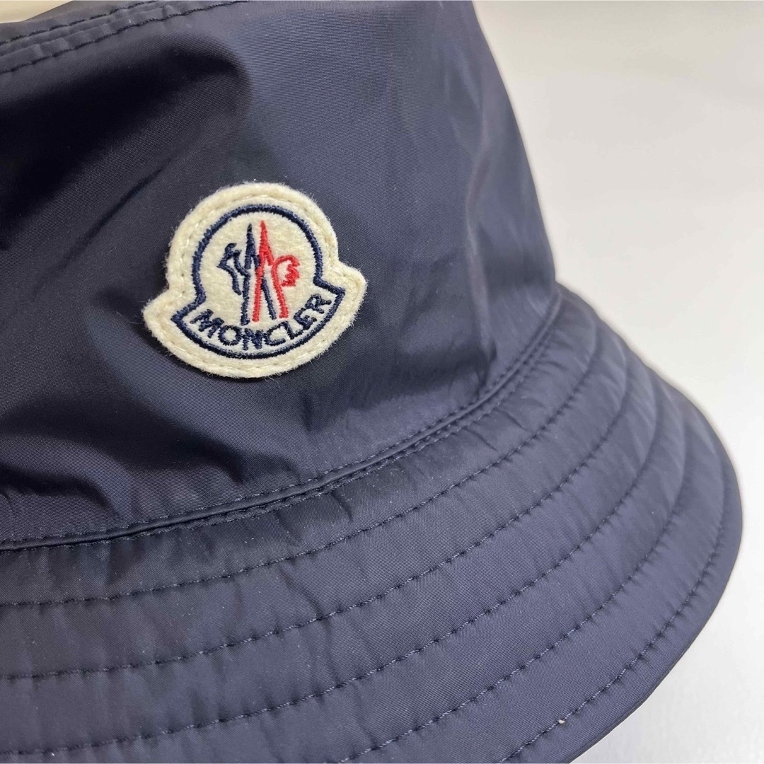 23SS【新品】MONCLER モンクレール ロゴ バケットハット ネイビー M 23SS【新品】MONCLER モンクレール ロゴ バケットハット ネイビー M