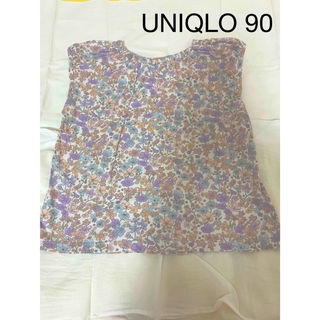 ユニクロ(UNIQLO)のユニクロ　トップス　90  花柄　女の子　ポール&ジョー(Tシャツ/カットソー)