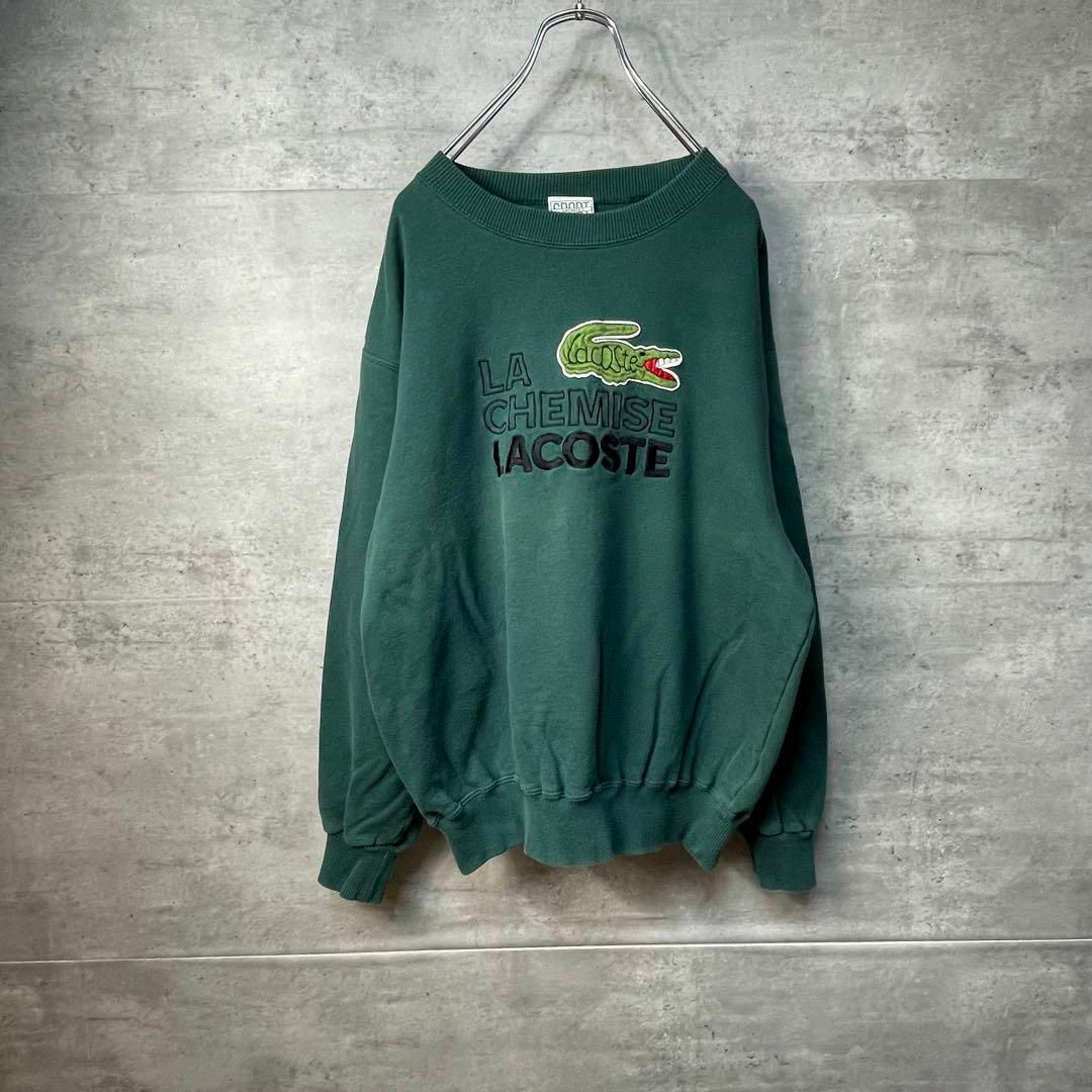 ビンテージ ラコステ Tシャツ LACOSTE 刺繍ビッグロゴ 90s